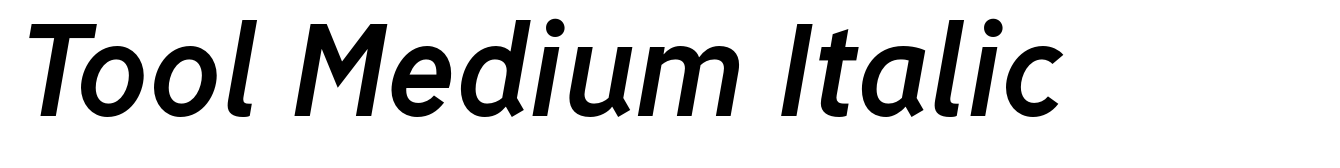 Tool Medium Italic